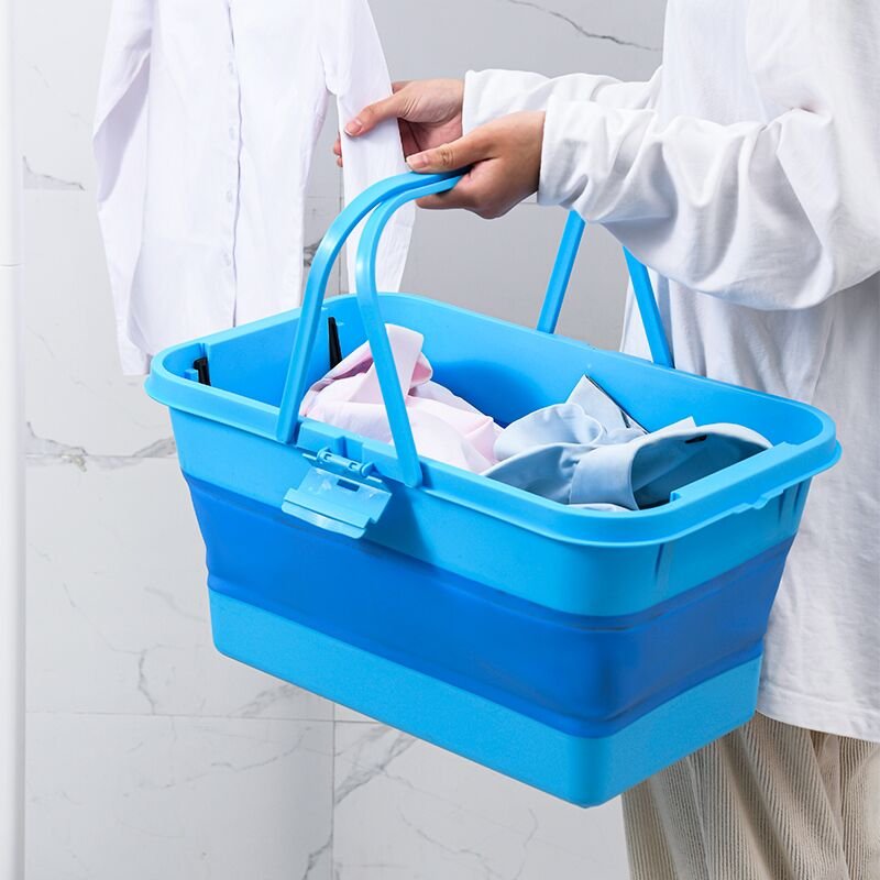 Fish drums of live fish drums are easily equipped to fold portable buckets with thick fish drums of multifunctional fishing boxes